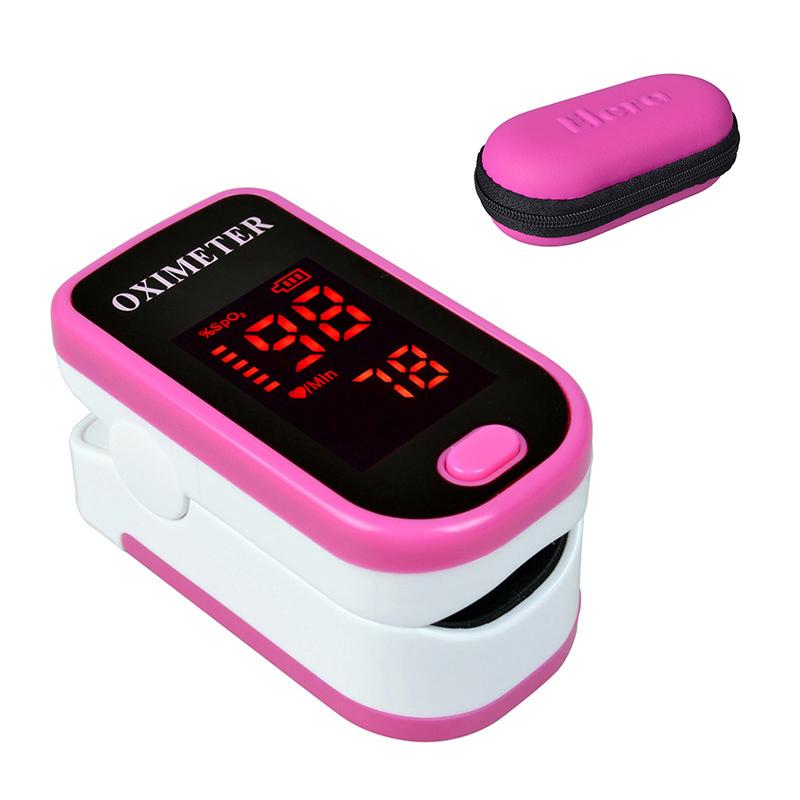New!! Finger Pulse Oximeter With Case Fingertip Oximetro de pulso de dedo LED Pulse Oximeters Saturator Pulsioximetro