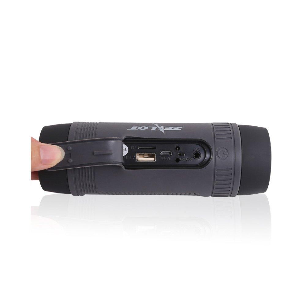 Outdoor Bicycle Portable Subwoofer Bass Wireless Speakers Power Bank+LED light +Bike Mount+Carabiner