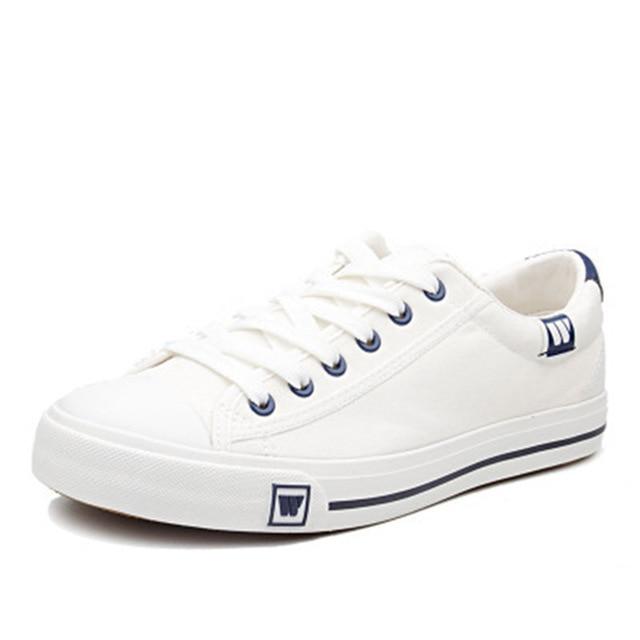 Quality Casual Lace-Up Vulcanized Canvas Shoes
