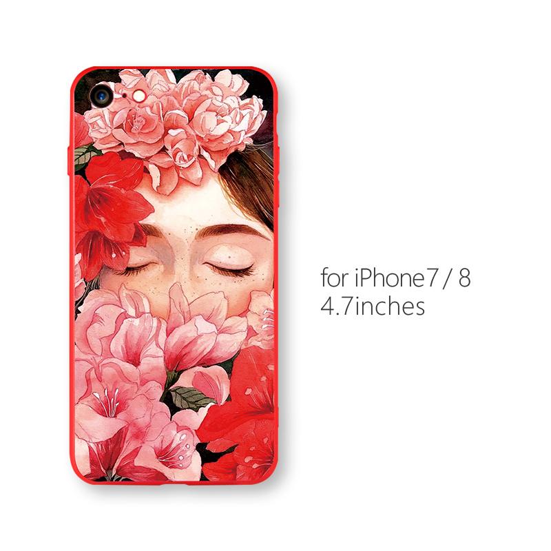 2018 New Ultra Thin Red Cute Phone Cases
