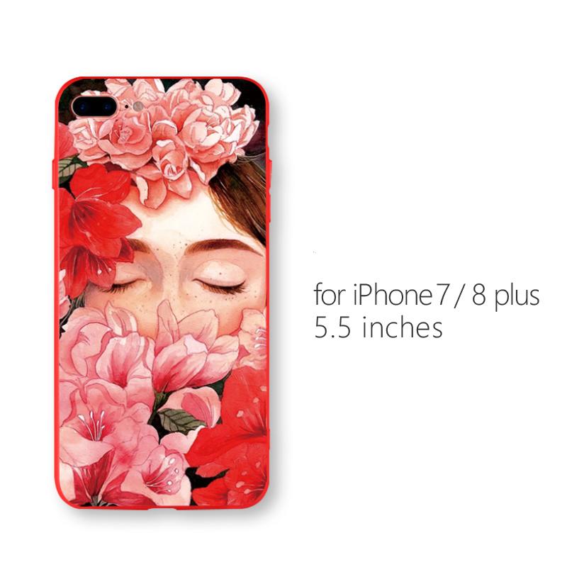 2018 New Ultra Thin Red Cute Phone Cases