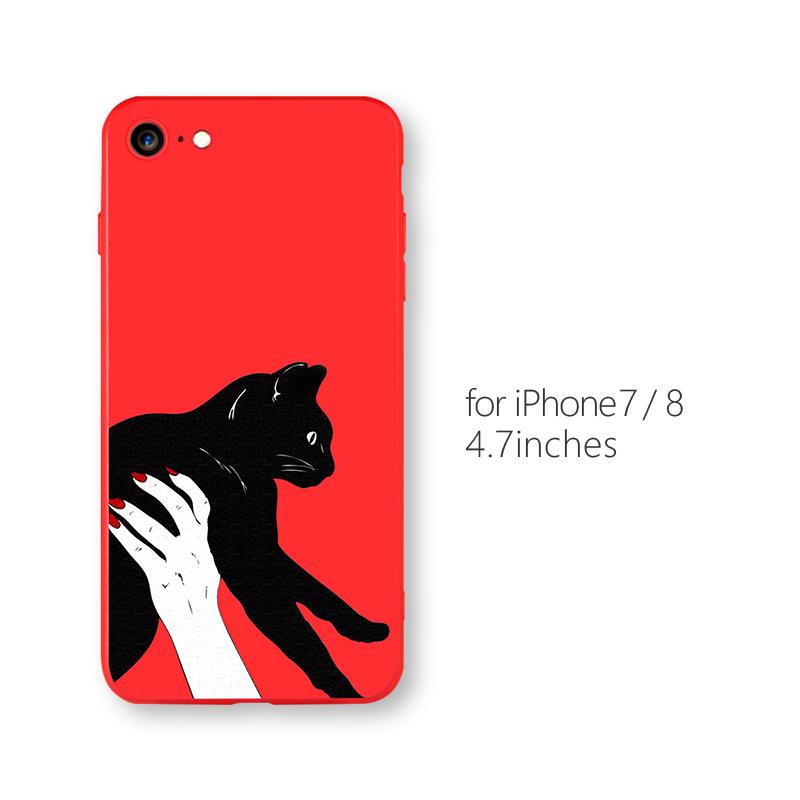 2018 New Ultra Thin Red Cute Phone Cases