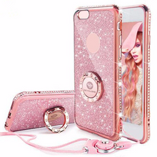 Charger l&#39;image dans la galerie, Bling Diamond Rhinestone Bumper Ring Stand Thin Soft Protective iPhone Case *42% OFF* - ColaPa - Discover Hot Mobile Accessories Online