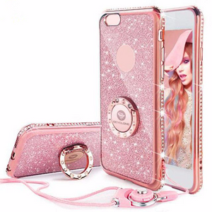 Bling Diamond Rhinestone Bumper Ring Stand Thin Soft Protective iPhone Case *42% OFF* - ColaPa - Discover Hot Mobile Accessories Online