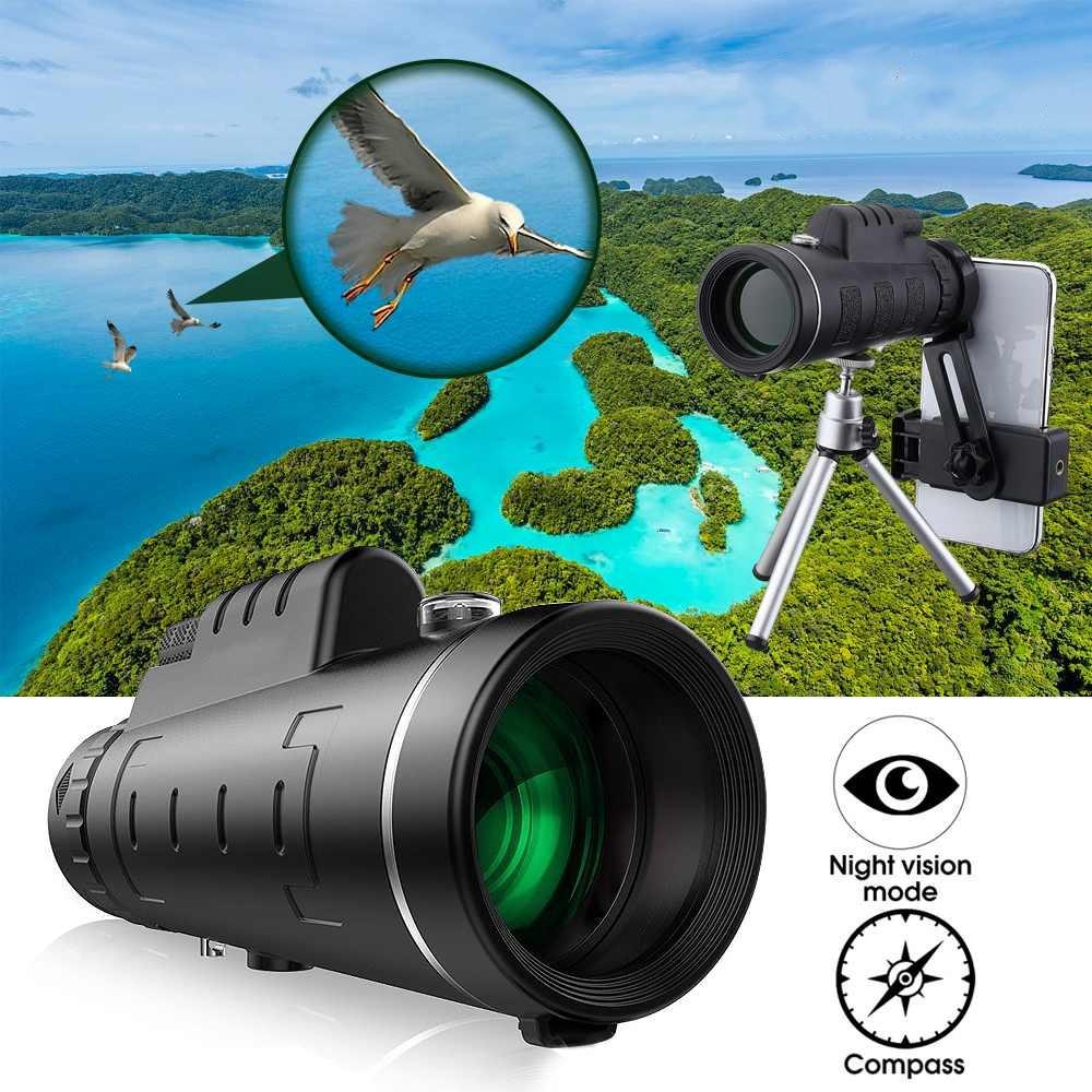 High Power Prism Monocular Telescope