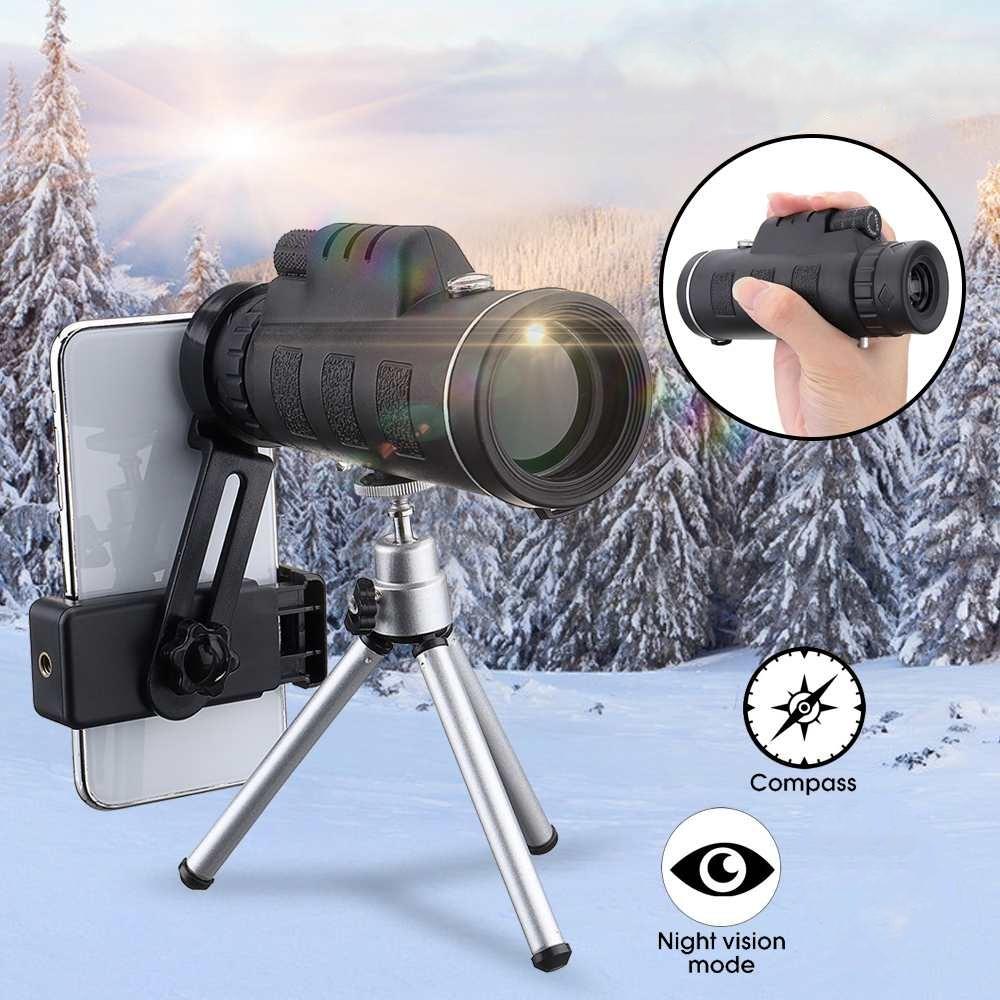 High Power Prism Monocular Telescope