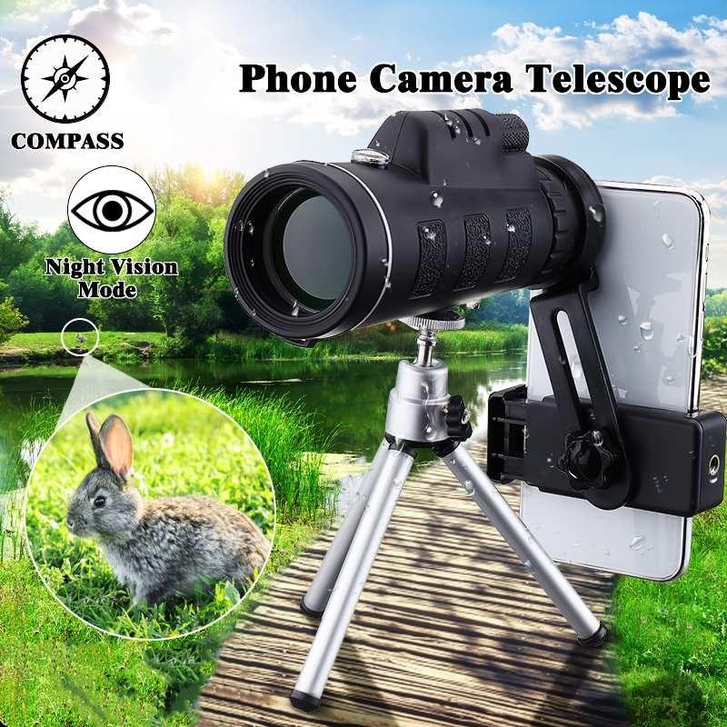 High Power Prism Monocular Telescope