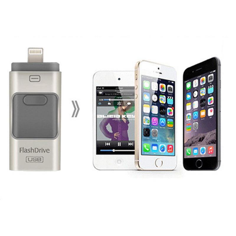 16GB 32GB 64GB 128GB 3-in-1 high-speed USB flash drive for iPhone Android