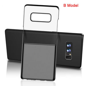 Luxury Two-color Case cute clear PC back cover for Galaxy Note 8