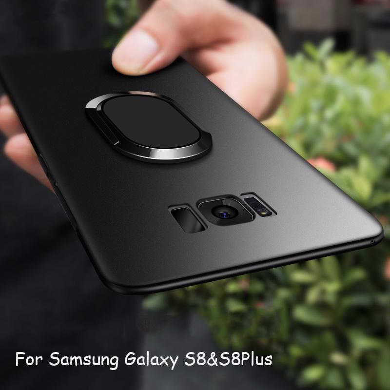 Toraise Case for Samsung Galaxy S8 S8 Plus Car Holder Stand Magnetic Suction Bracket Finger Ring TPU Case For Samsung S8 Plus - ColaPa - Discover Hot Mobile Accessories Online