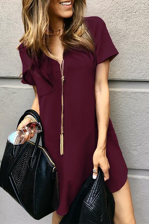 Zraus Fade Away Loose Mini Dress(3 clolrs)