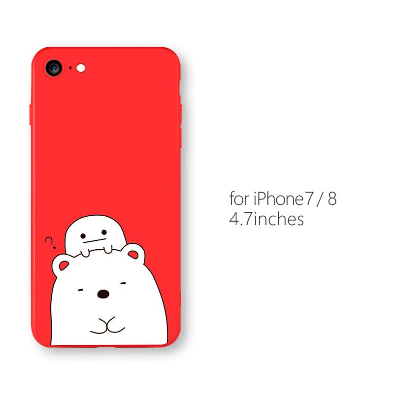 2018 New Ultra Thin Red Cute Phone Cases
