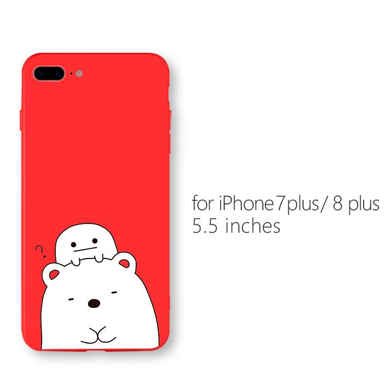 2018 New Ultra Thin Red Cute Phone Cases