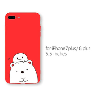 2018 New Ultra Thin Red Cute Phone Cases