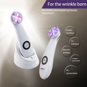 LED Lifting Tightening Skin Whitening RF Ionic Photon Anti-aging Face Beauty Ultrasound Skin Care Body Massager US Plug