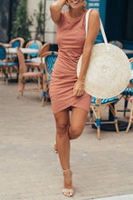 Load image into Gallery viewer, Zraus Casual Cotton Sheath Mini Dress