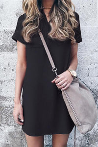 Zraus Fade Away Loose Mini Dress(3 clolrs)