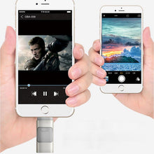 Charger l&#39;image dans la galerie, 16GB 32GB 64GB 128GB 3-in-1 high-speed USB flash drive for iPhone Android