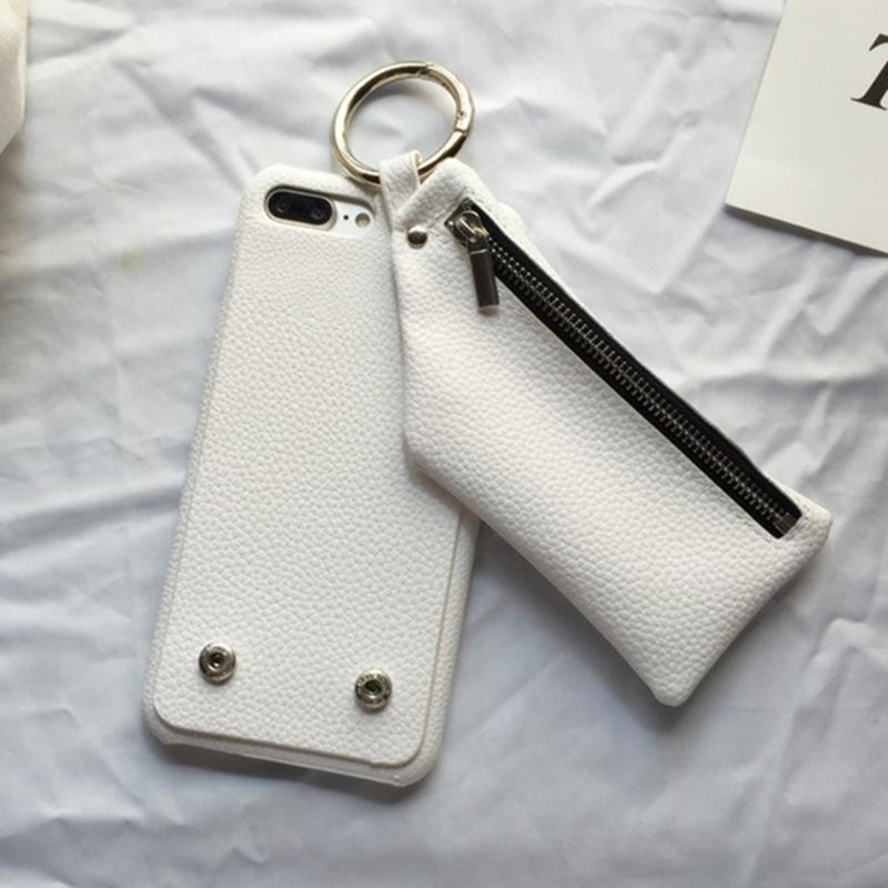Leather Luxury Zipper Handbag Wallet Phone Cases For iPhone