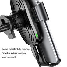 Load image into Gallery viewer, Car Mount Qi Wireless Charger For iPhone X 8 Plus Quick Charge Fast Wireless Charging Car Holder Stand For Samsung S9 S8
