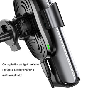 Car Mount Qi Wireless Charger For iPhone X 8 Plus Quick Charge Fast Wireless Charging Car Holder Stand For Samsung S9 S8