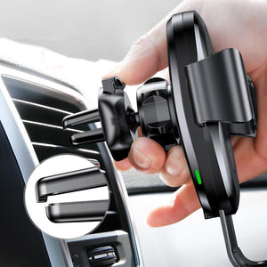 Car Mount Qi Wireless Charger For iPhone X 8 Plus Quick Charge Fast Wireless Charging Car Holder Stand For Samsung S9 S8