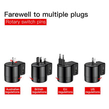 Load image into Gallery viewer, International Travel Adapter Whirl Universal Travel Wall Charger Plug Dual USB AC Power Adapter Converter for EU US UK AU