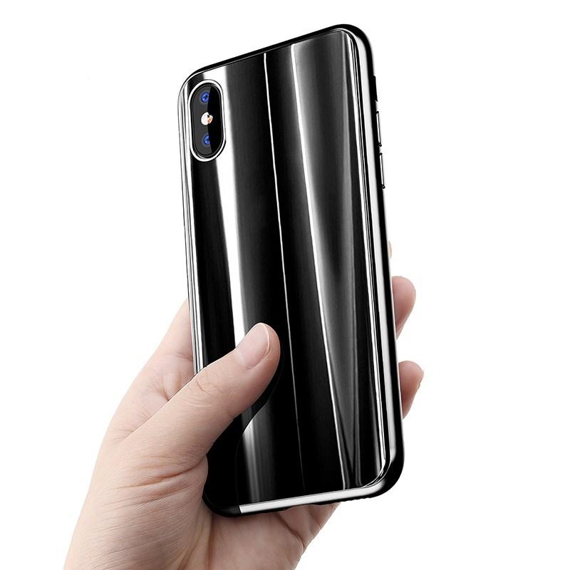 Luxury Plating Tempered Glass For iPhone X