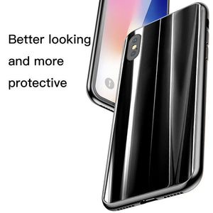 Luxury Plating Tempered Glass For iPhone X