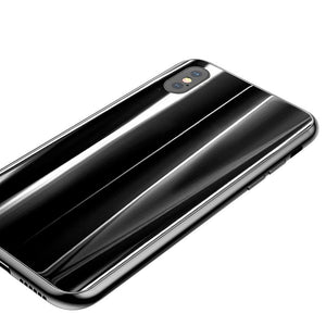 Luxury Plating Tempered Glass For iPhone X