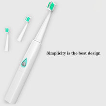 Load image into Gallery viewer, Sonic Electric Toothbrush Adult Oral Hygiene Wireless Rechargeable Ultrasonic Tooth Brush With 3 Replacement Brush Heads