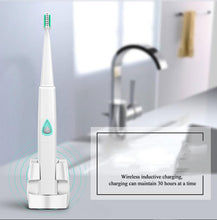 Load image into Gallery viewer, Sonic Electric Toothbrush Adult Oral Hygiene Wireless Rechargeable Ultrasonic Tooth Brush With 3 Replacement Brush Heads