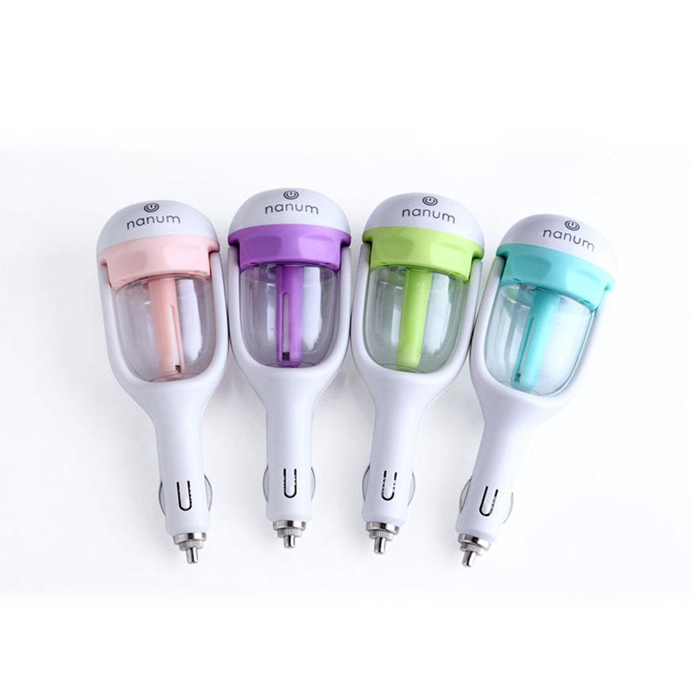 Car charger Freshener Mini Air Humidifier Diffuser Essential Oil Ultrasonic Aroma Mist Purifier