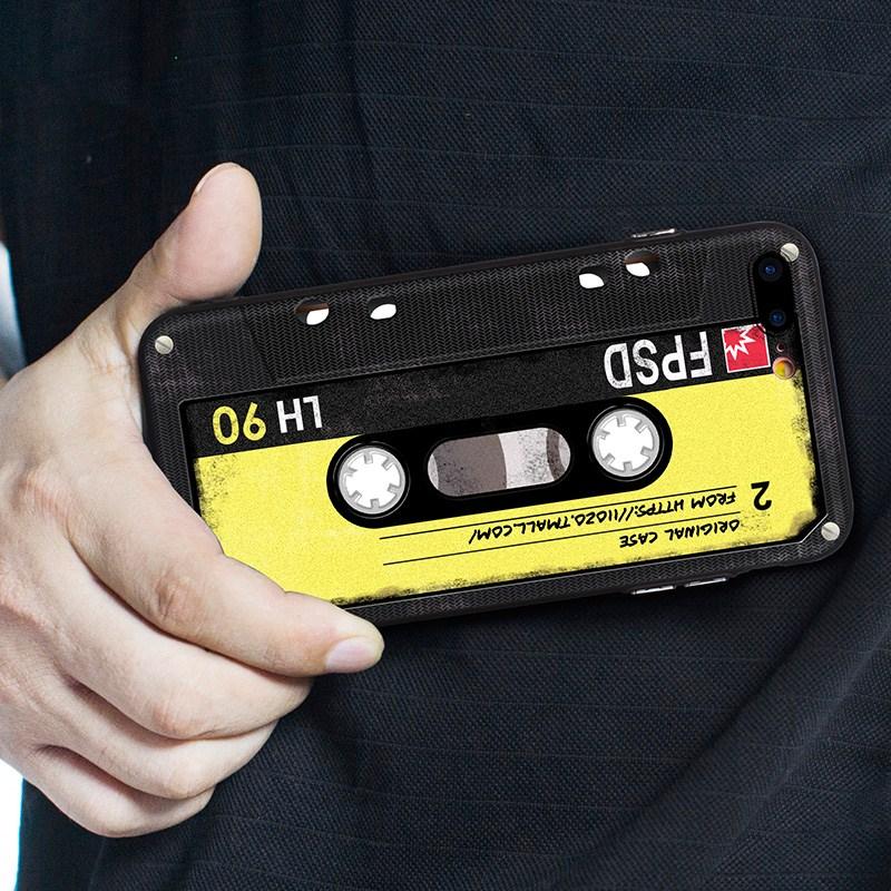 Cool Vintage Pattern Case For iPhone 6 6s 7 8 7Plus 6plus 8plus Fashion Broken Camera Radio Cassette Hard PC Protective Shell