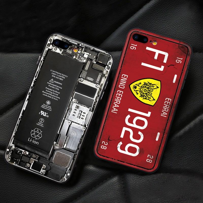 Cool Vintage Pattern Case For iPhone 6 6s 7 8 7Plus 6plus 8plus Fashion Broken Camera Radio Cassette Hard PC Protective Shell