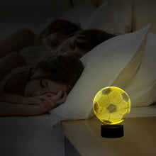 Load image into Gallery viewer, Creative 3D illusion Lamp LED Night Lights 3D football Discoloration Colorful Atmosphere Lamp Novelty Lighting