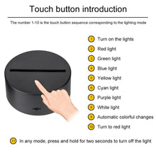Load image into Gallery viewer, Creative 3D illusion Lamp LED Night Lights 3D football Discoloration Colorful Atmosphere Lamp Novelty Lighting