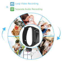 Load image into Gallery viewer, Video Recording Adjustable Wristband Smart Bracelet HD 1080P Mini DVR Wearable Camera with Steps Tracking