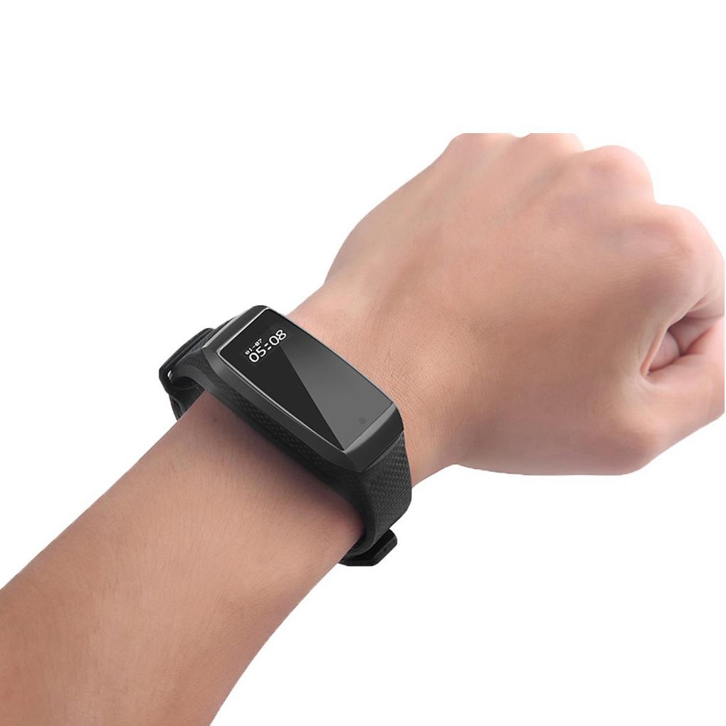 Video Recording Adjustable Wristband Smart Bracelet HD 1080P Mini DVR Wearable Camera with Steps Tracking