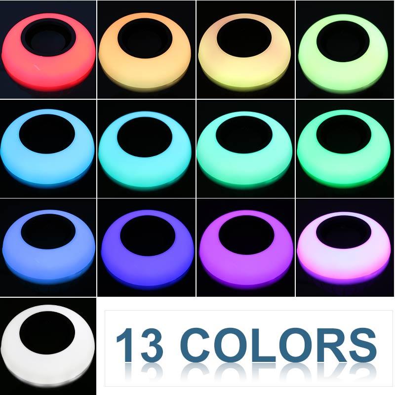 Smart Wireless Bluetooth Speaker Music Playing LED RGB Music Bulb Colorful Dimmable 12W LED Bulb Lampada For Holiday Light