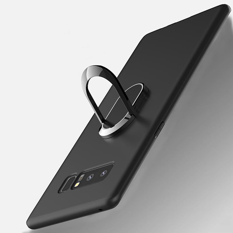 Car Holder Stand Magnetic Suction Bracket Finger Ring TPU Case For Samsung