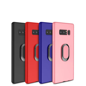 Car Holder Stand Magnetic Suction Bracket Finger Ring TPU Case For Samsung