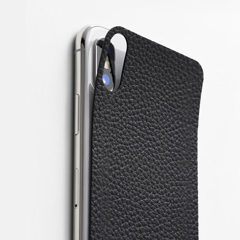 Luxury Leather Back Body Sticker Skin For iphone X 7 8 7plus 8plus Protector Film Mobile Phone Stickers for iphone X 10