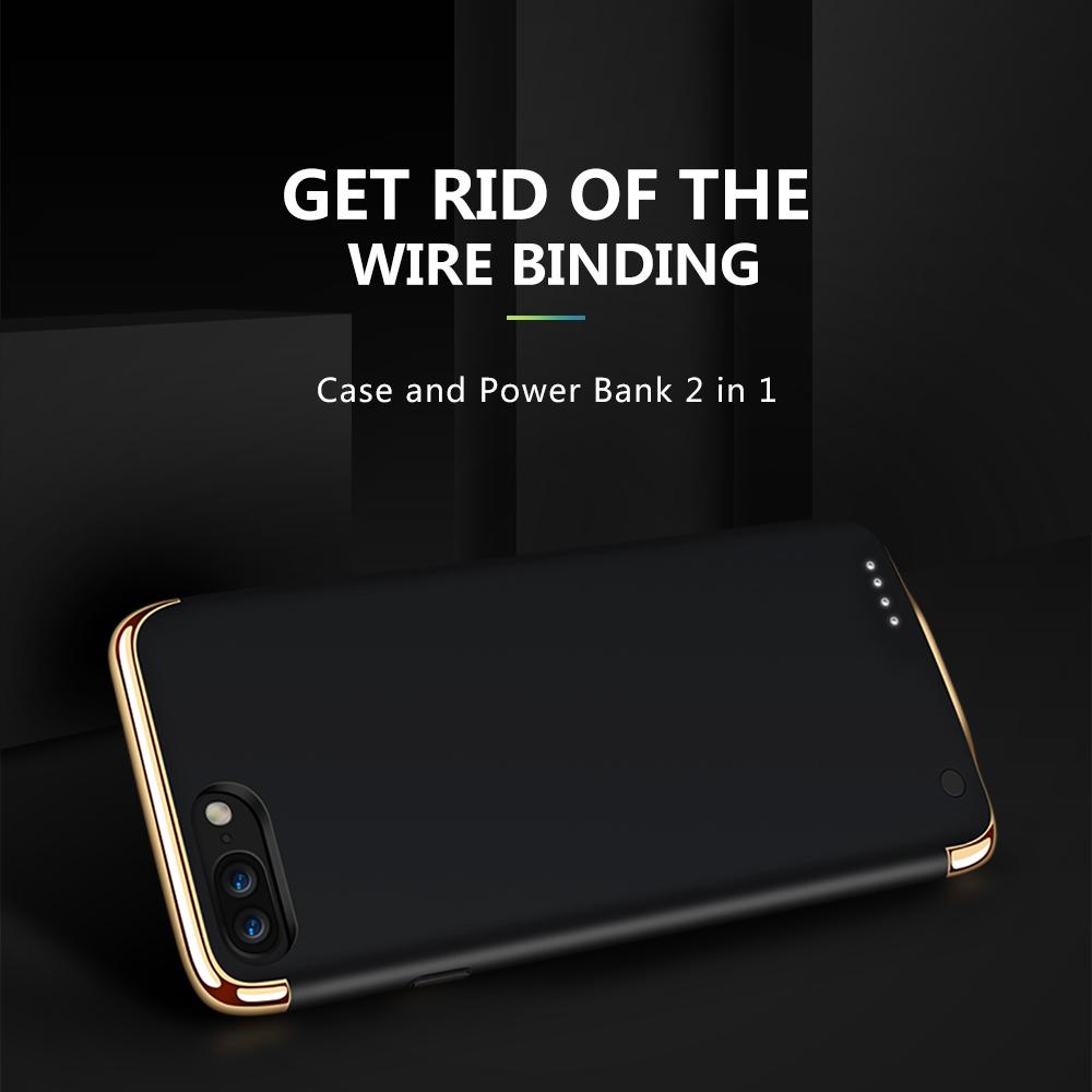 Battery Charger Cases for iPhone 7/8 2300mAh  Portable Backup External Battery Charger Case Power Bank Pack Cover