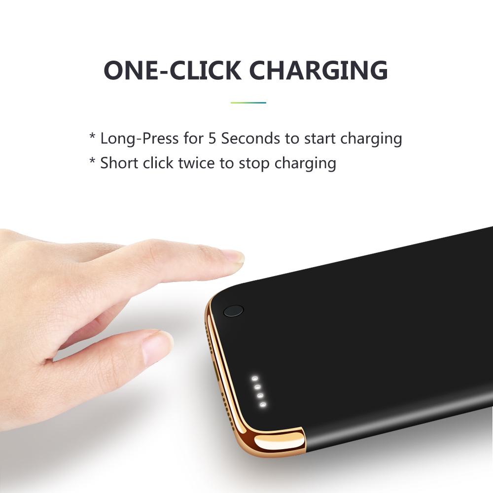 Battery Charger Cases for iPhone 7/8 2300mAh  Portable Backup External Battery Charger Case Power Bank Pack Cover