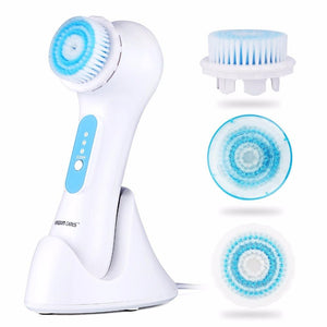 Facial Cleansing Brush For Face Deep Pores Electric Cleaning Massager Exfoliator Scrubber Skin KD-3033SA