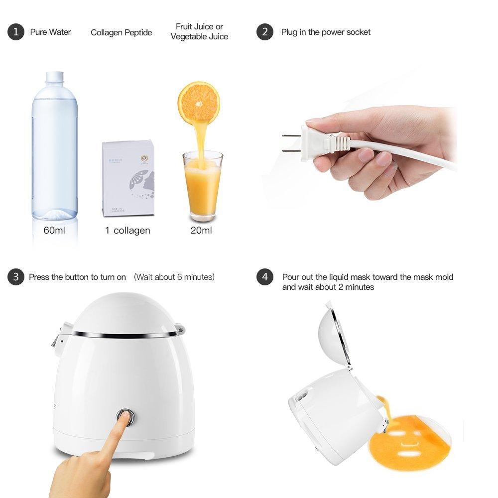 Home use Mask Machine Facial SPA Automatic Fruit Vegetable Milk Maker DIY Natural Collagen Whiten