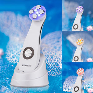 LED Lifting Tightening Skin Whitening RF Ionic Photon Anti-aging Face Beauty Ultrasound Skin Care Body Massager US Plug