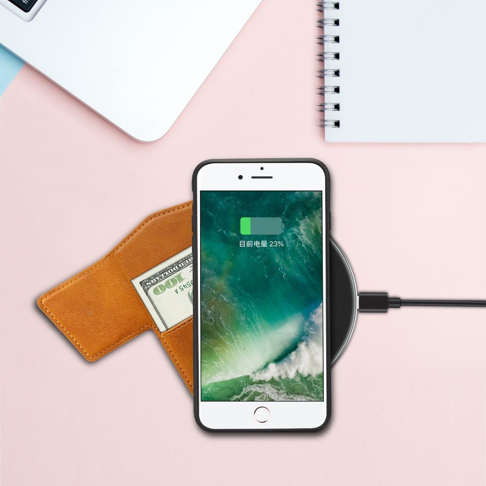 Luxury Rotating Flip Leather Case for iPhone 7 8 Plus Card Slot Back Case PU Leather Cover for iPhone 6 6S Plus Vintage Coque