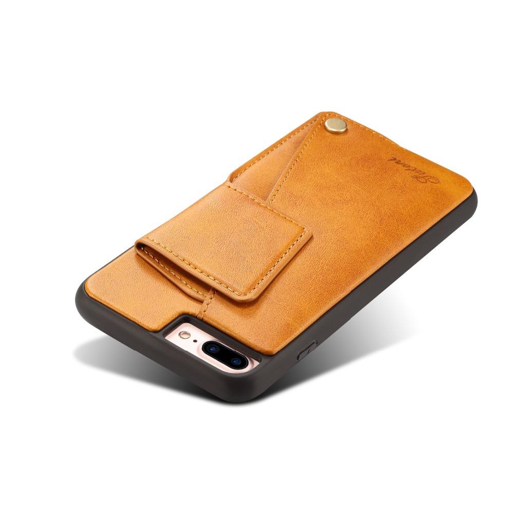 Luxury Rotating Flip Leather Case for iPhone 7 8 Plus Card Slot Back Case PU Leather Cover for iPhone 6 6S Plus Vintage Coque